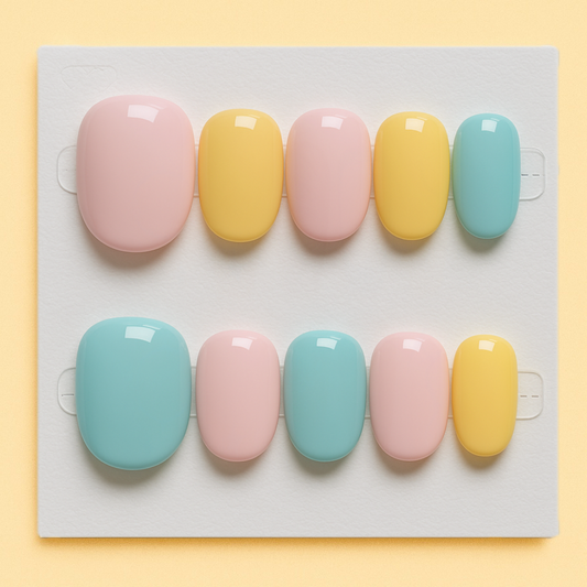 Pastel Pop – Handmade Press-On Nails